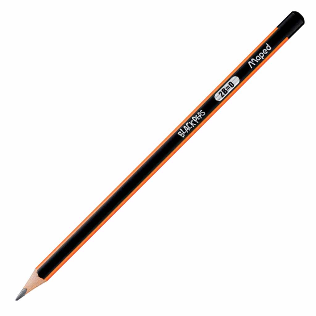 Pencils BLACK PEPS 2B - MAPED