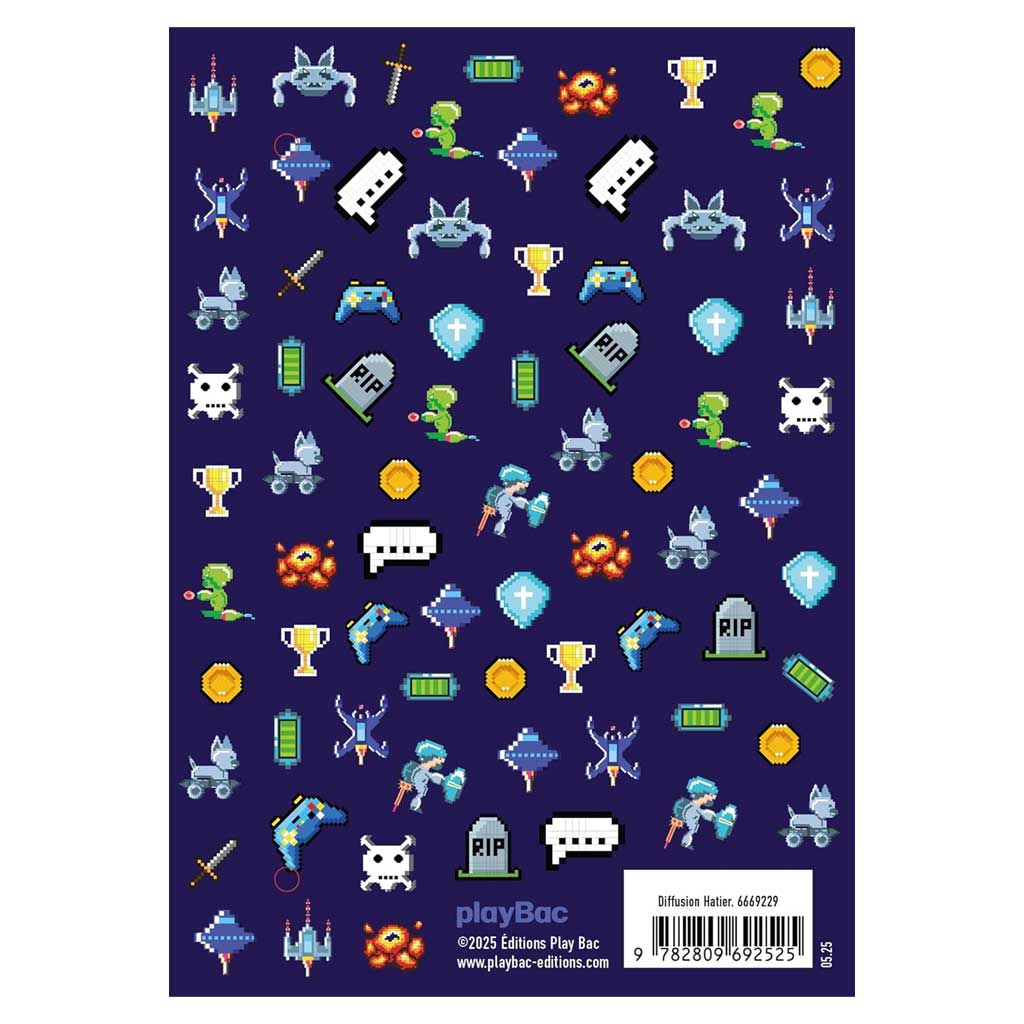 Mini agenda scolaire 2025-2026 - COUVERTURE PIXEL ART