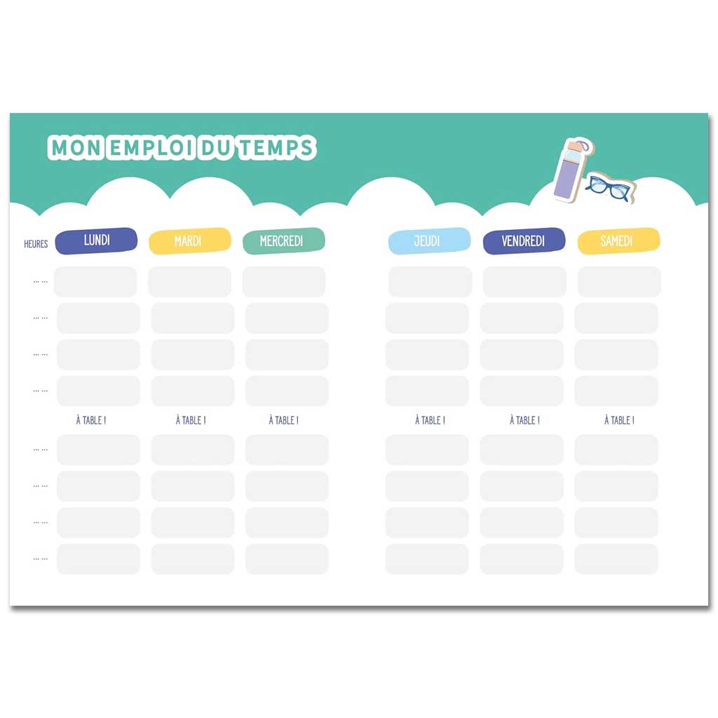 Mini agenda scolaire 2025-2026 - COUVERTURE PIXEL ART