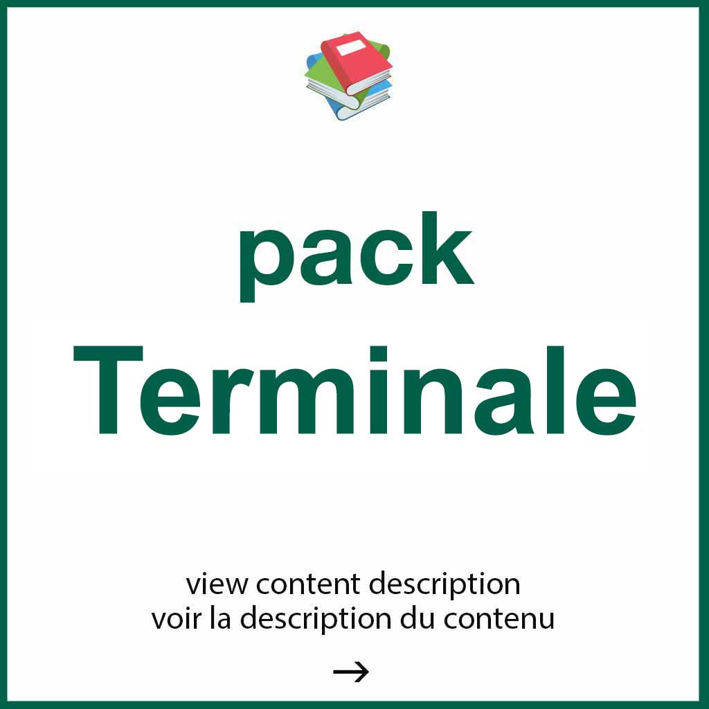 Pack - classe de Terminale