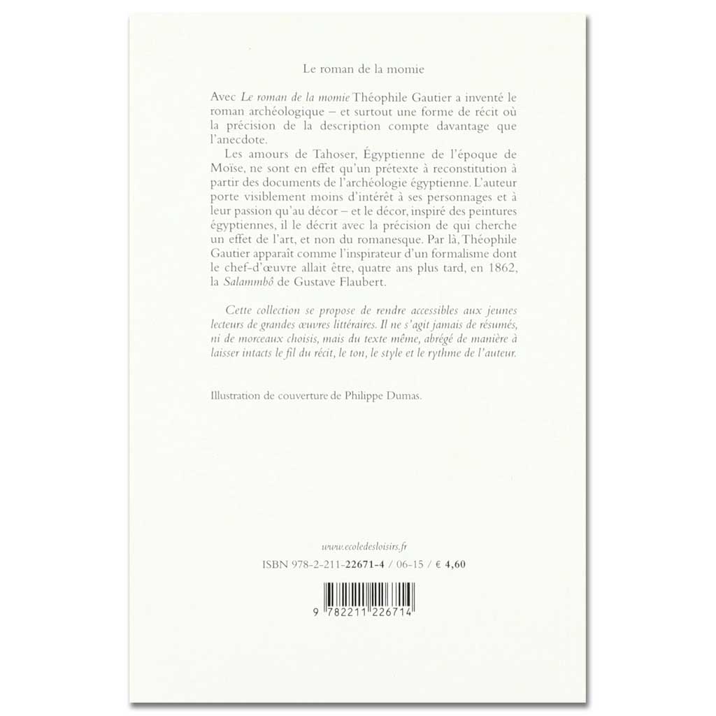 THÉOPHILE GAUTIER - Le roman de la momie