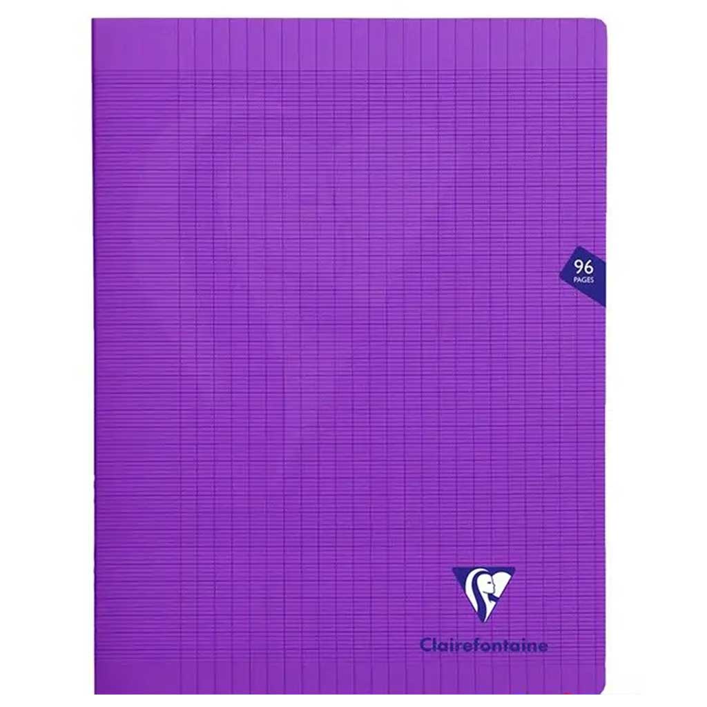 Cahier 24x32 - 96p. Séyès - CLAIREFONTAINE couleurs au choix