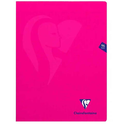 Cahier 24x32 - 96p. Séyès - CLAIREFONTAINE couleurs au choix