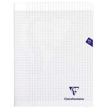 Cahier 24x32 - 96p. Séyès - CLAIREFONTAINE couleurs au choix