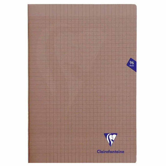 Cahier A4 Gris 96p Grands Carreaux Séyès - CLAIREFONTAINE