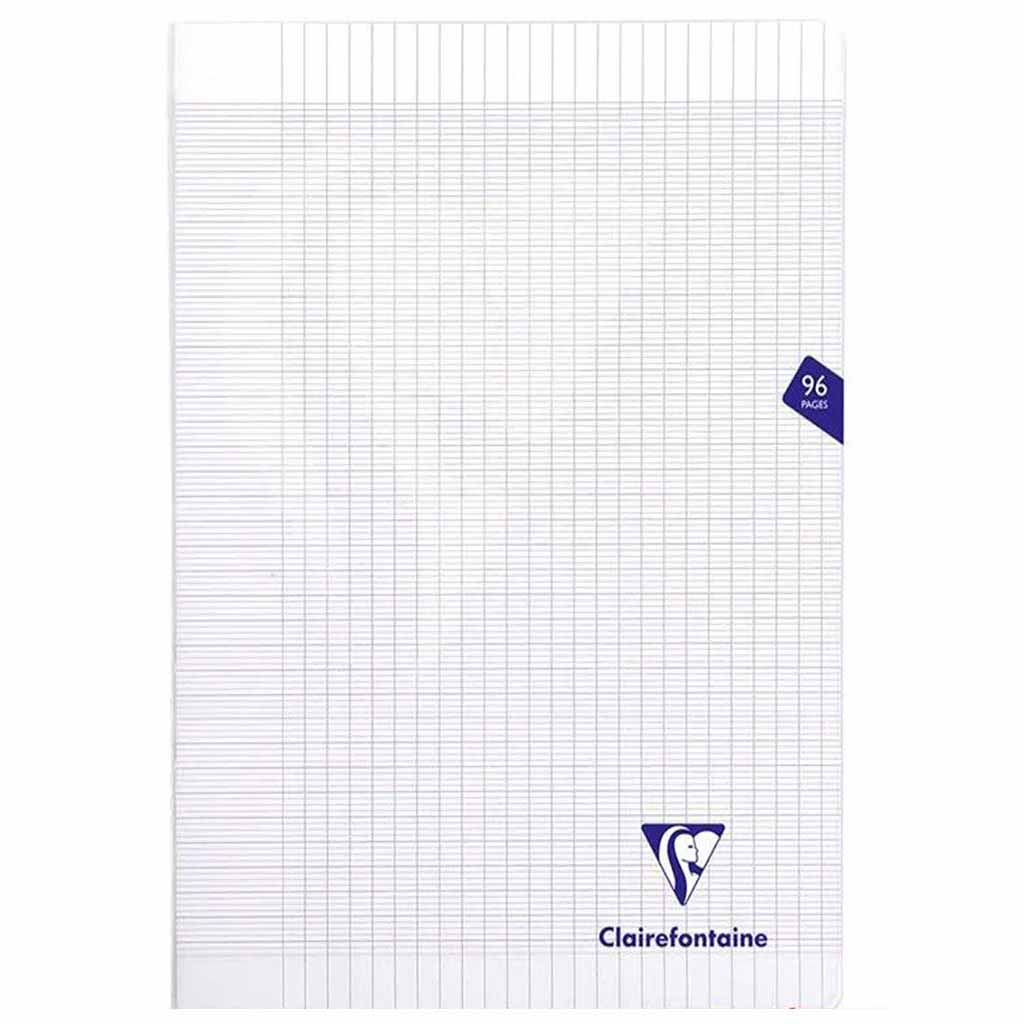 Cahier A4 Transparent 96p Grands Carreaux Séyès - CLAIREFONTAINE