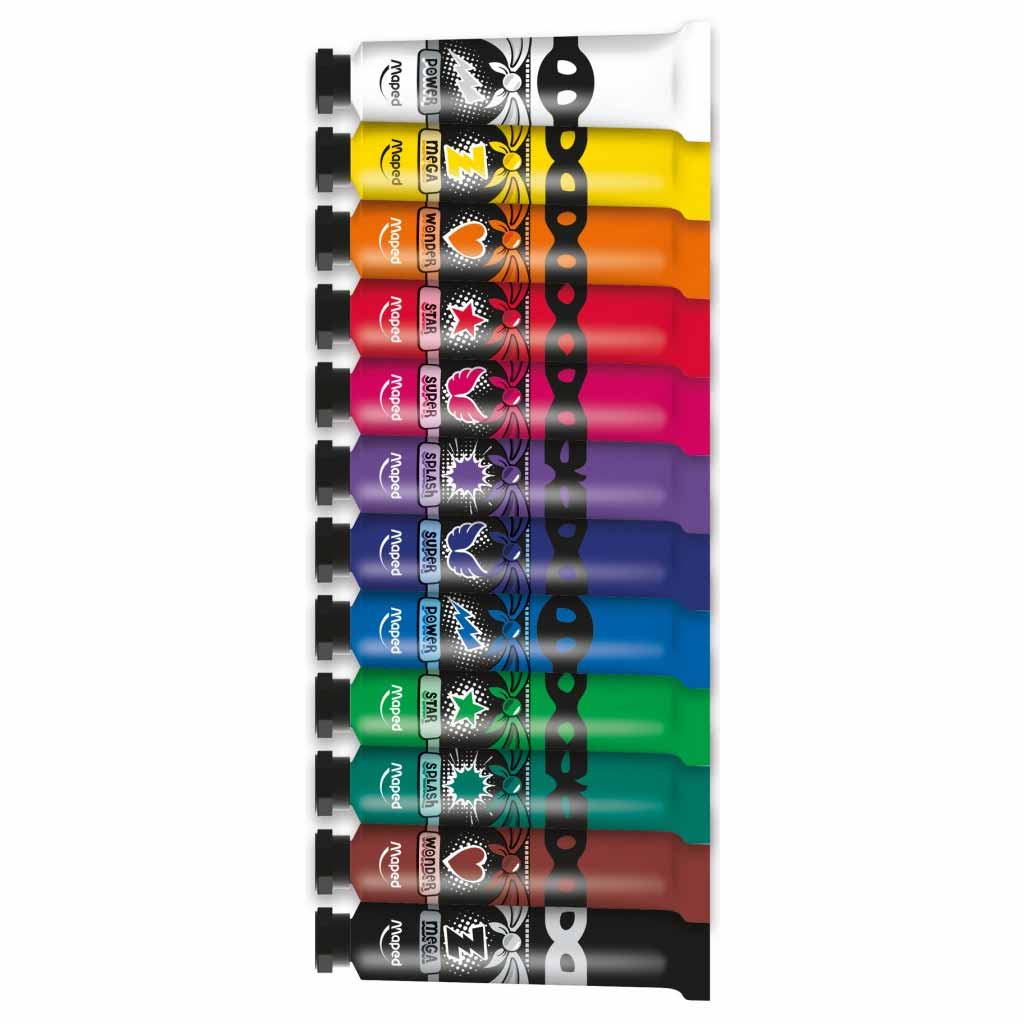 12 tubes de Gouache - MAPED