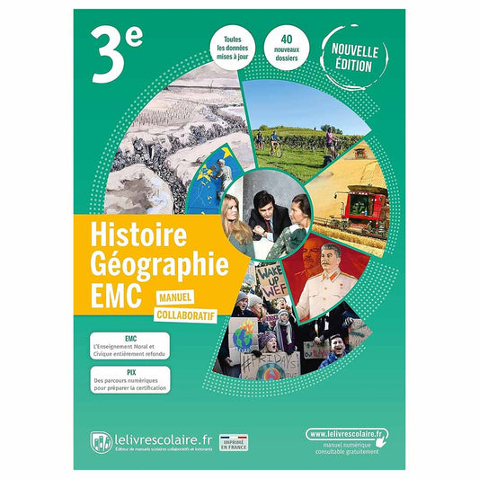 Histoire Géographie EMC 3e - manuel élève