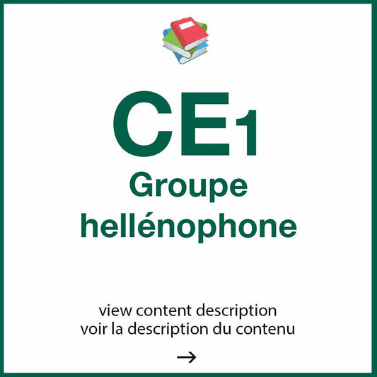 Pack CE1 Groupe hellénophone