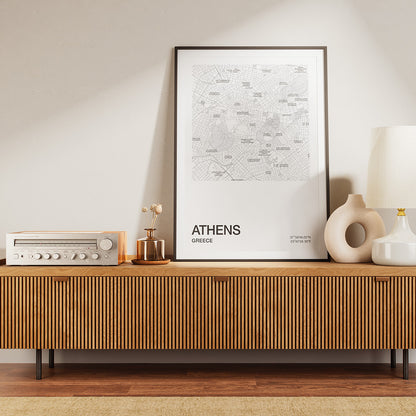 POSTER - Athens center map | square
