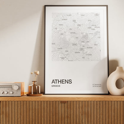 POSTER - Athens center map | square