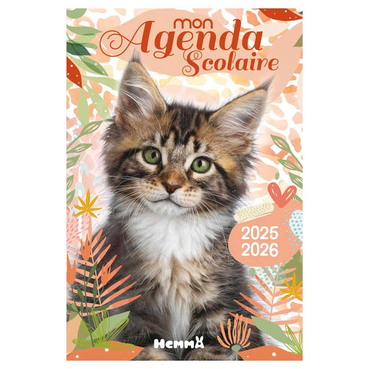 Mon agenda scolaire 2025-2026 (Chat)