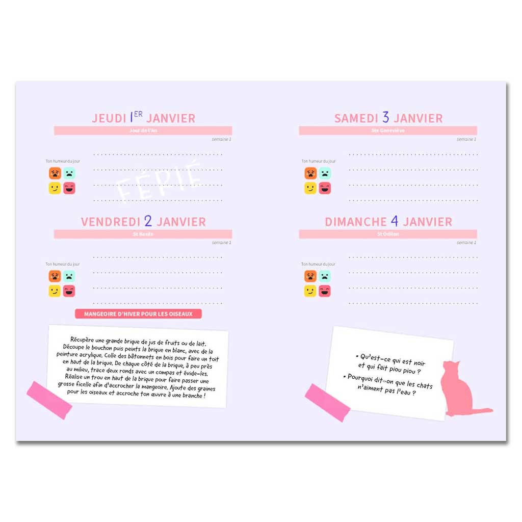 Agenda Chats et chatons 2025-2026