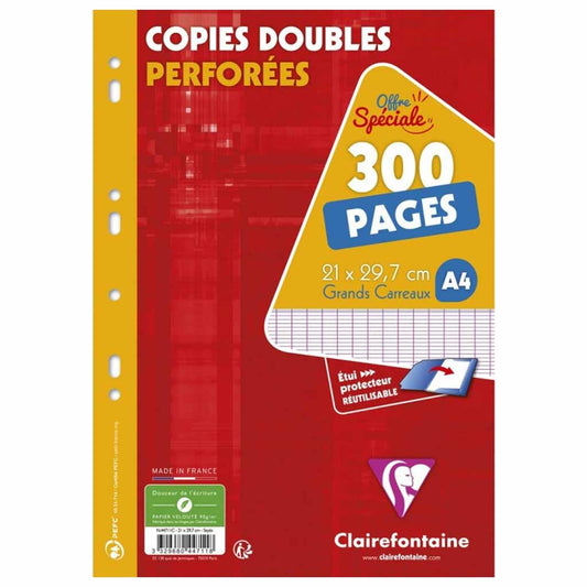 Copies Doubles 300pages - CLAIREFONTAINE