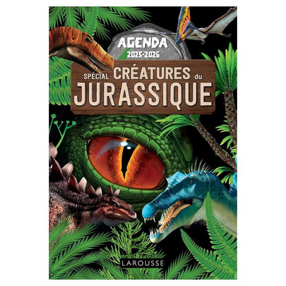 Agenda scolaire créatures du Jurassique 2025-2026