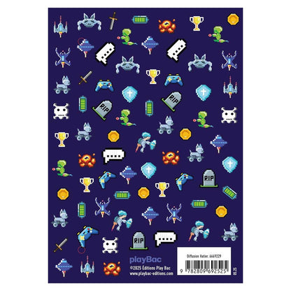 Mini agenda scolaire 2025-2026 - COUVERTURE PIXEL ART