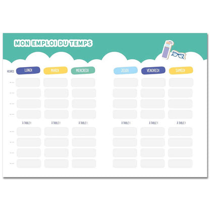 Mini agenda scolaire 2025-2026 - COUVERTURE PIXEL ART