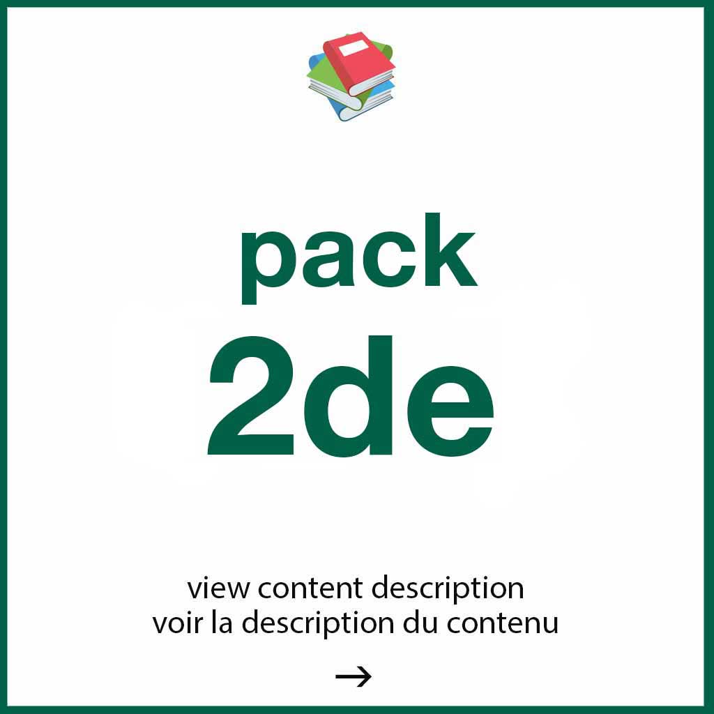 Pack - classe de 2de