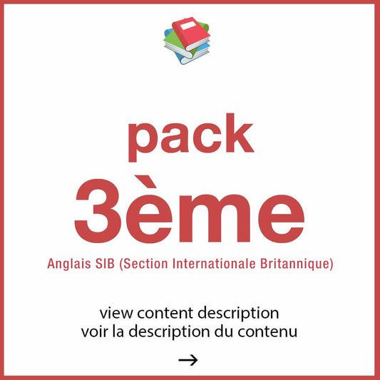 Pack - classe de 3ème (SIB)