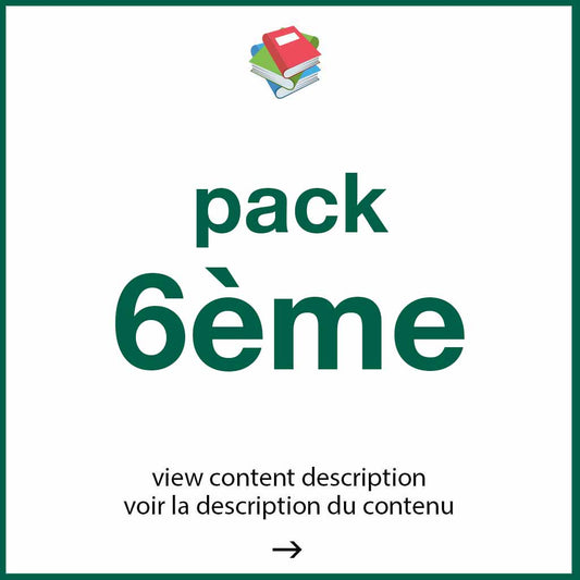 Pack - class de 6ème