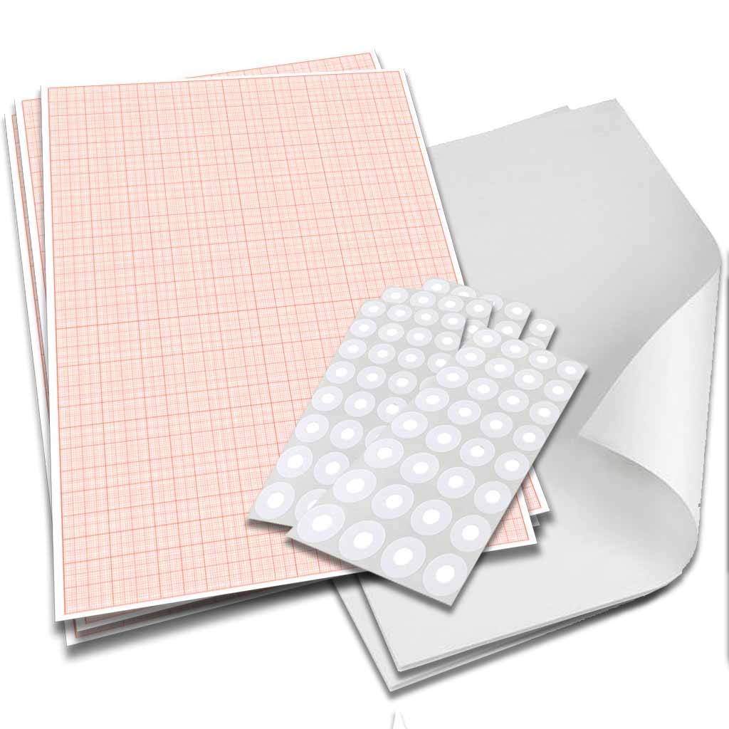 Pack de papier calque, millimétré, œillet