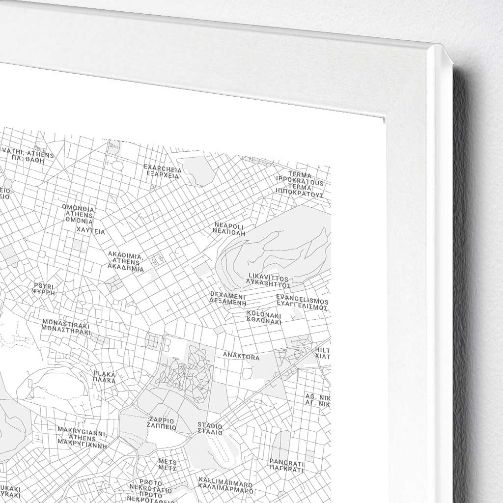 POSTER - Athens center map | square